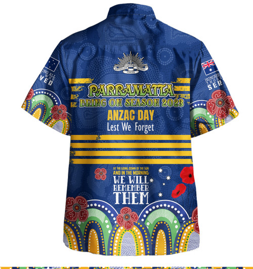 Parramatta Eels Anzac Custom Hawaiian Shirt - Parramatta Eels Bring on 2023 Shirt Parramatta Eels Anzac Custom Hawaiian Shirt - Parramatta Eels Bring on 2023 Shirt