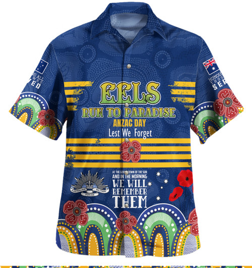 Parramatta Eels Anzac Custom Hawaiian Shirt - Parramatta Eels Bring on 2023 Shirt