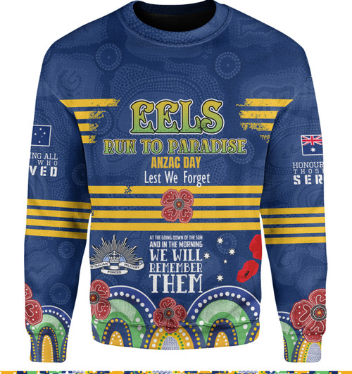 Parramatta Eels Anzac Custom Sweatshirt - Parramatta Eels Bring on 2023 Sweatshirt