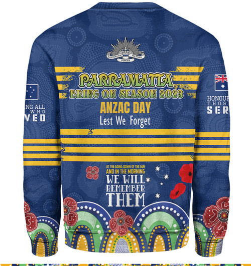 Parramatta Eels Anzac Custom Sweatshirt - Parramatta Eels Bring on 2023 Sweatshirt Parramatta Eels Anzac Custom Sweatshirt - Parramatta Eels Bring on 2023 Sweatshirt