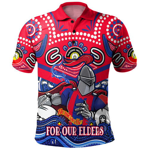 Australia Newcastle Knights Naidoc Week Custom Polo Shirt - For Our Elders Home Jersey Polo Shirt