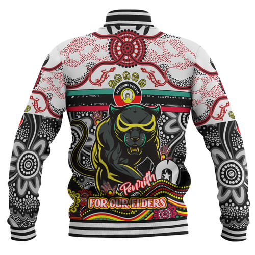 Penrith Panthers Naidoc Week Custom Baseball Jacket - For Our Elders Home Jersey Jacket Penrith Panthers Naidoc Week Custom Baseball Jacket - For Our Elders Home Jersey Jacket