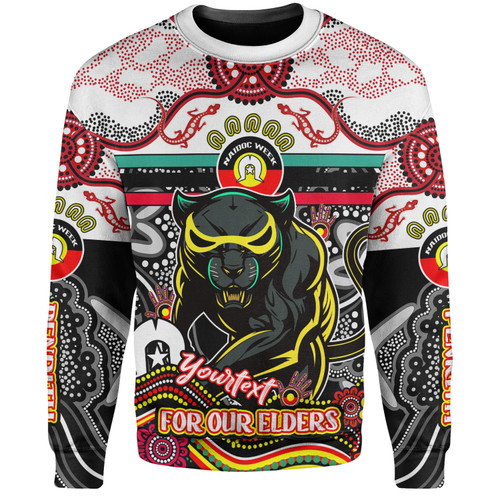 Penrith Panthers Naidoc Week Custom Sweatshirt - For Our Elders Home Jersey Sweatshirt Penrith Panthers Naidoc Week Custom Sweatshirt - For Our Elders Home Jersey Sweatshirt