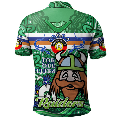 Canberra Raiders Naidoc Week Custom Polo Shirt - For Our Elders Home Jersey Polo Shirt Canberra Raiders Naidoc Week Custom Polo Shirt - For Our Elders Home Jersey Polo Shirt