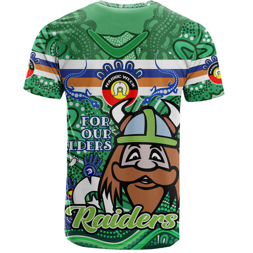 Canberra Raiders Naidoc Week Custom T-shirt - For Our Elders Home Jersey T-shirt Canberra Raiders Naidoc Week Custom T-shirt - For Our Elders Home Jersey T-shirt