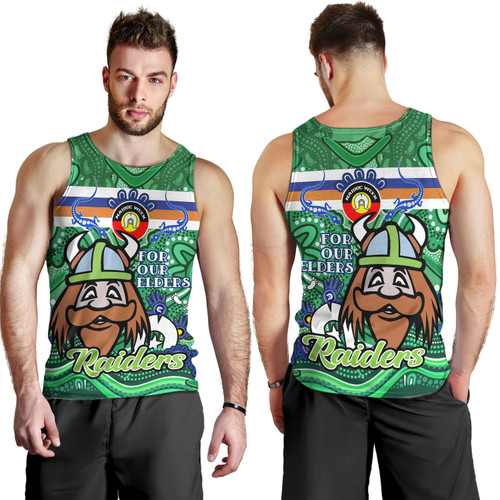 Canberra Raiders Naidoc Week Custom Men Tank Top - For Our Elders Home Jersey Tank Top Canberra Raiders Naidoc Week Custom Men Tank Top - For Our Elders Home Jersey Tank Top