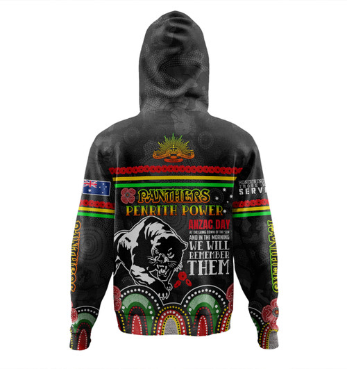 Penrith Panthers Anzac Custom Hoodie - Penrith Panthers Power Hoodie Penrith Panthers Anzac Custom Hoodie - Penrith Panthers Power Hoodie