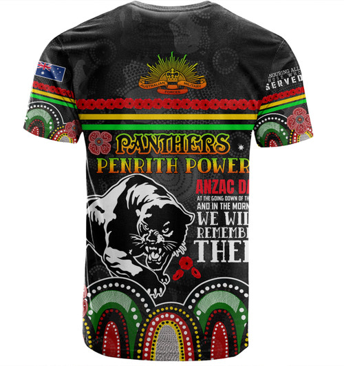 Penrith Panthers Anzac Custom T-shirt - Penrith Panthers Power T-shirt Penrith Panthers Anzac Custom T-shirt - Penrith Panthers Power T-shirt