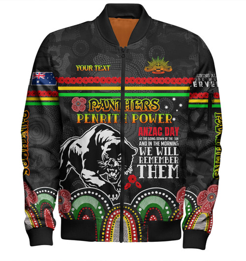 Penrith Panthers Anzac Custom Bomber Jacket - Penrith Panthers Power Bomber Jacket Penrith Panthers Anzac Custom Bomber Jacket - Penrith Panthers Power Bomber Jacket