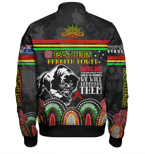 Penrith Panthers Anzac Custom Bomber Jacket - Penrith Panthers Power Bomber Jacket Penrith Panthers Anzac Custom Bomber Jacket - Penrith Panthers Power Bomber Jacket