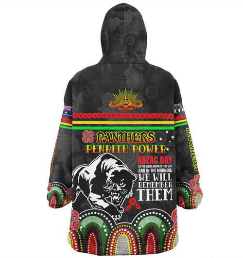 Penrith Panthers Anzac Custom Snug Hoodie - Penrith Panthers Power