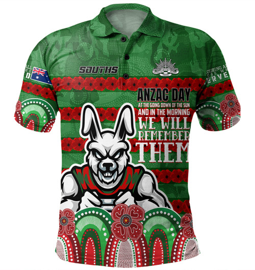 South Sydney Rabbitohs Custom Polo Shirt - Go The Mighty Heroes Polo Shirt