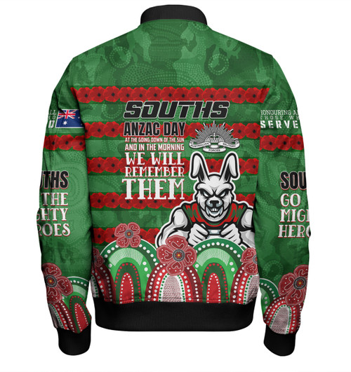 South Sydney Rabbitohs Custom Bomber Jacket - Go The Mighty Heroes Bomber Jacket South Sydney Rabbitohs Custom Bomber Jacket - Go The Mighty Heroes Bomber Jacket