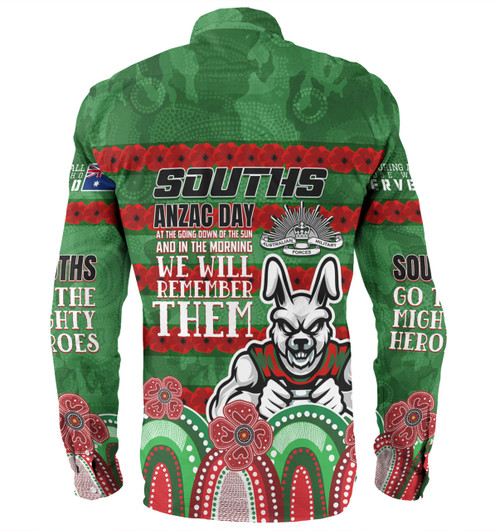 South Sydney Rabbitohs Custom Long Sleeve Shirt - Go The Mighty Heroes Shirt South Sydney Rabbitohs Custom Long Sleeve Shirt - Go The Mighty Heroes Shirt
