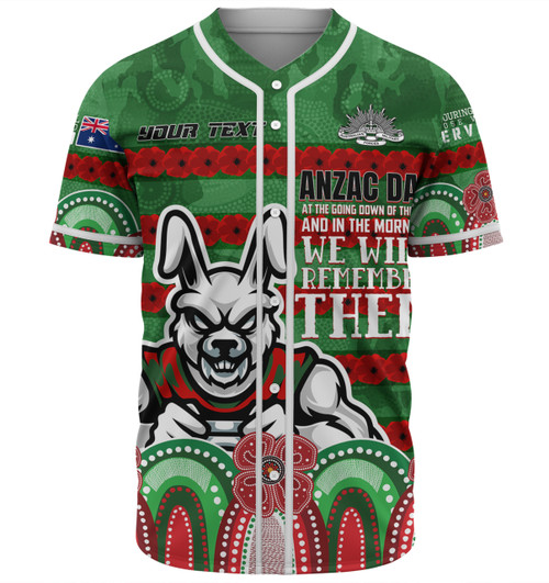 South Sydney Rabbitohs Custom Baseball Shirt - Go The Mighty Heroes Shirt South Sydney Rabbitohs Custom Baseball Shirt - Go The Mighty Heroes Shirt