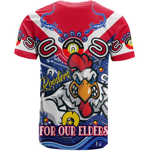 Sydney Roosters Naidoc Week Custom T-Shirt - For Our Elders Home Jersey T-Shirt Sydney Roosters Naidoc Week Custom T-Shirt - For Our Elders Home Jersey T-Shirt