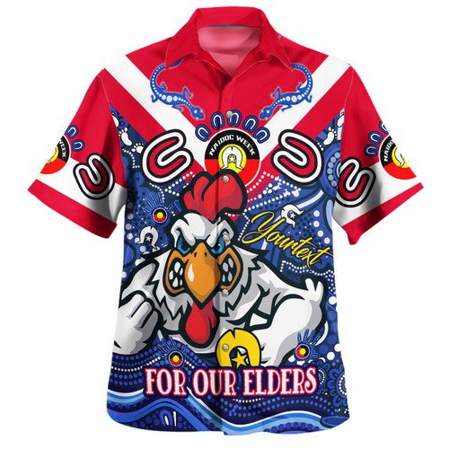 Sydney Roosters Naidoc Week Custom Hawaiian Shirt - For Our Elders Home Jersey Shirt Sydney Roosters Naidoc Week Custom Hawaiian Shirt - For Our Elders Home Jersey Shirt