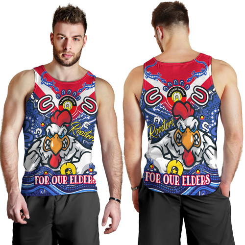 Sydney Roosters Naidoc Week Custom Men Tank Top - For Our Elders Home Jersey Tank Top Sydney Roosters Naidoc Week Custom Men Tank Top - For Our Elders Home Jersey Tank Top