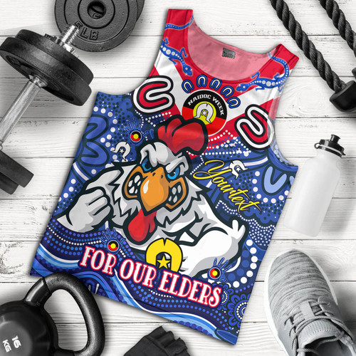 Sydney Roosters Naidoc Week Custom Men Tank Top - For Our Elders Home Jersey Tank Top Sydney Roosters Naidoc Week Custom Men Tank Top - For Our Elders Home Jersey Tank Top