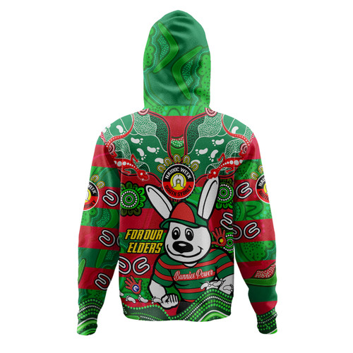 South Sydney Rabbitohs Custom Hoodie - For Our Elders Home Jersey Hoodie South Sydney Rabbitohs Custom Hoodie - For Our Elders Home Jersey Hoodie