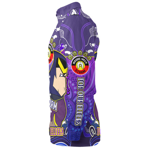 Melbourne Storm Naidoc Week Custom Long Sleeve Shirt - For Our Elders Home Jersey Shirt Melbourne Storm Naidoc Week Custom Long Sleeve Shirt - For Our Elders Home Jersey Shirt