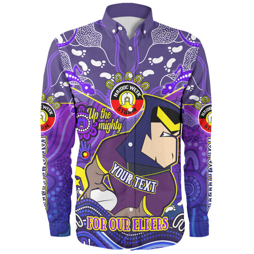 Melbourne Storm Naidoc Week Custom Long Sleeve Shirt - For Our Elders Home Jersey Shirt Melbourne Storm Naidoc Week Custom Long Sleeve Shirt - For Our Elders Home Jersey Shirt