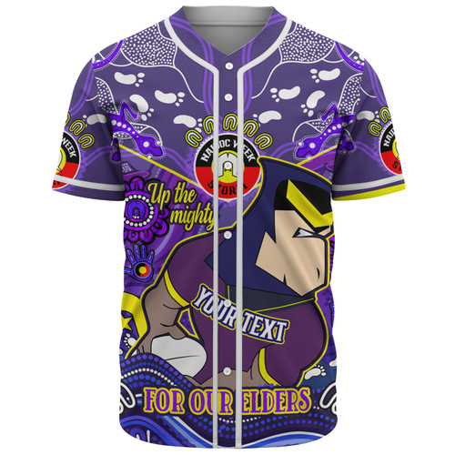 Melbourne Storm Naidoc Week Custom Baseball Shirt - For Our Elders Home Jersey Shirt