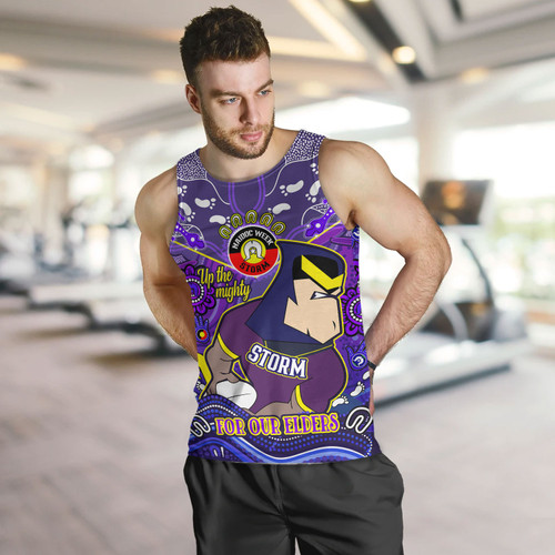 Melbourne Storm Naidoc Week Custom Men Tank Top - For Our Elders Home Jersey Tank Top Melbourne Storm Naidoc Week Custom Men Tank Top - For Our Elders Home Jersey Tank Top