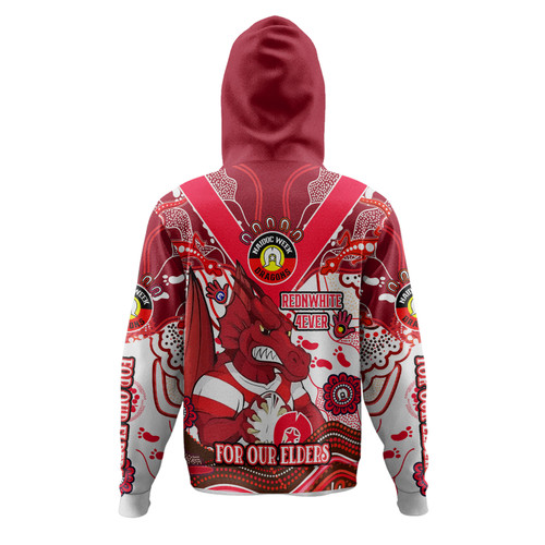 St. George Illawarra Dragons Naidoc Week Custom Hoodie - For Our Elders Home Jersey Hoodie St. George Illawarra Dragons Naidoc Week Custom Hoodie - For Our Elders Home Jersey Hoodie