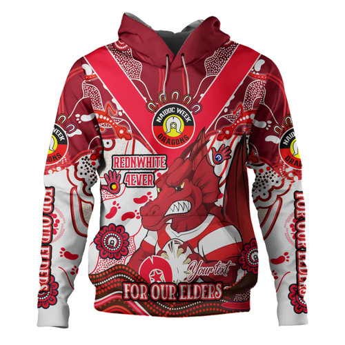 St. George Illawarra Dragons Naidoc Week Custom Hoodie - For Our Elders Home Jersey Hoodie