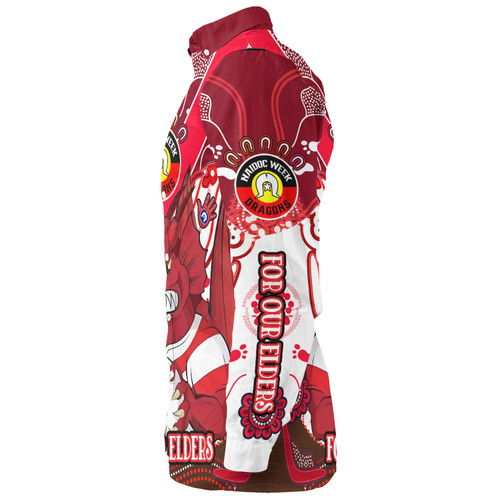 St. George Illawarra Dragons Naidoc Week Custom Long Sleeve Shirt - For Our Elders Home Jersey Shirt St. George Illawarra Dragons Naidoc Week Custom Long Sleeve Shirt - For Our Elders Home Jersey Shirt
