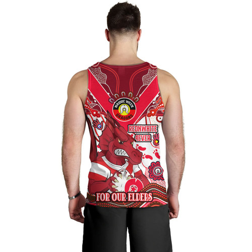 St. George Illawarra Dragons Naidoc Week Custom Men Tank Top - For Our Elders Home Jersey Tank Top
