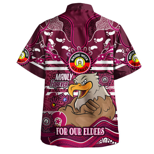 Manly Warringah Sea Eagles Custom Hawaiian Shirt - For Our Elders Home Jersey Shirt Manly Warringah Sea Eagles Custom Hawaiian Shirt - For Our Elders Home Jersey Shirt