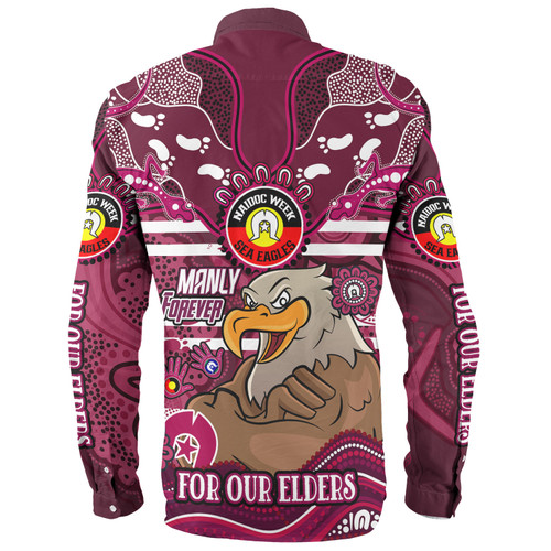 Manly Warringah Sea Eagles Custom Long Sleeve Shirt - For Our Elders Home Jersey Shirt Manly Warringah Sea Eagles Custom Long Sleeve Shirt - For Our Elders Home Jersey Shirt