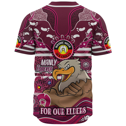 Manly Warringah Sea Eagles Custom Baseball Shirt - For Our Elders Home Jersey Shirt Manly Warringah Sea Eagles Custom Baseball Shirt - For Our Elders Home Jersey Shirt