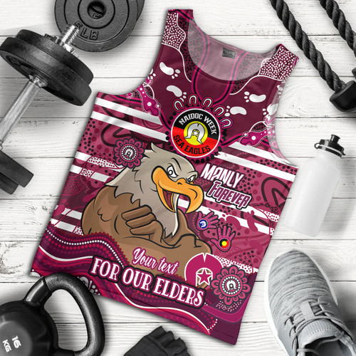Manly Warringah Sea Eagles Custom Men Tank Top - For Our Elders Home Jersey Tank Top Manly Warringah Sea Eagles Custom Men Tank Top - For Our Elders Home Jersey Tank Top