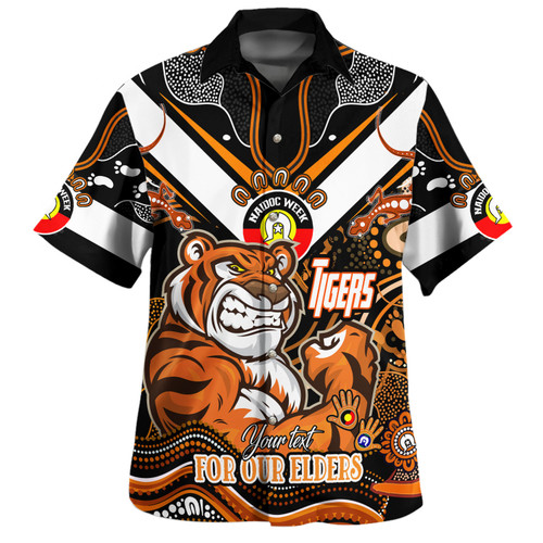 Wests Tigers Naidoc Week Custom Hawaiian Shirt - For Our Elders Home Jersey Shirt Wests Tigers Naidoc Week Custom Hawaiian Shirt - For Our Elders Home Jersey Shirt