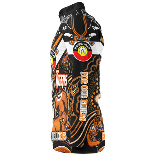 Wests Tigers Naidoc Week Custom Long Sleeve Shirt - For Our Elders Home Jersey Shirt