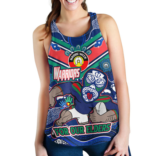 New Zealand WarriorsNaidoc Week Custom Women Racerback Tank - For Our Elders Home Jersey Tank New Zealand WarriorsNaidoc Week Custom Women Racerback Tank - For Our Elders Home Jersey Tank