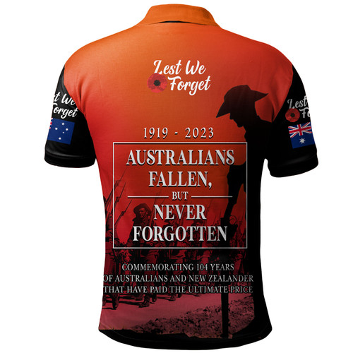 Australia Anzac Day Custom Polo Shirt - Lest We For Get Anzac Quotes Polo Shirt Australia Anzac Day Custom Polo Shirt - Lest We For Get Anzac Quotes Polo Shirt