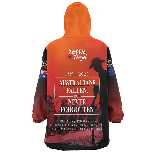 Australia Anzac Day Custom Snug Hoodie - Lest We For Get Anzac Quotes