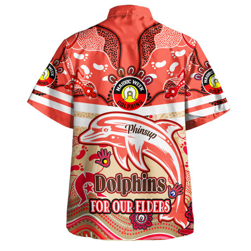 Redcliffe Dolphins Naidoc Week Custom Hawaiian Shirt - For Our Elders Home Jersey Shirt Redcliffe Dolphins Naidoc Week Custom Hawaiian Shirt - For Our Elders Home Jersey Shirt