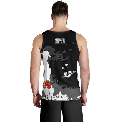 New Zealand Anzac Day Men Tank Top - Keeping The Spirit Alive Tank Top