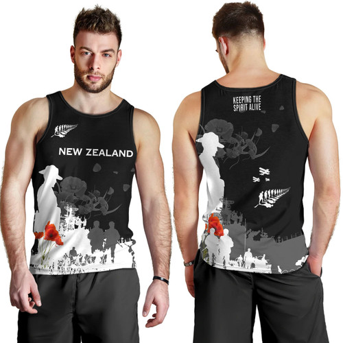 New Zealand Anzac Day Men Tank Top - Keeping The Spirit Alive Tank Top