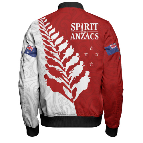 Australia New Zealand Anzac Day Custom Bomber Jacket - Spirit Of The Anzacs Bomber Jacket2 Australia New Zealand Anzac Day Custom Bomber Jacket - Spirit Of The Anzacs Bomber Jacket2