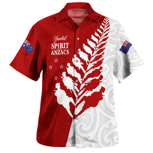 Australia New Zealand Anzac Day Custom Hawaiian Shirt - Spirit Of The Anzacs Shirt Australia New Zealand Anzac Day Custom Hawaiian Shirt - Spirit Of The Anzacs Shirt