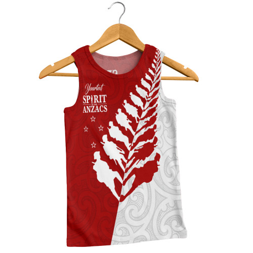 Australia New Zealand Anzac Day Custom Men Tank Top - Spirit Of The Anzacs Tank Top