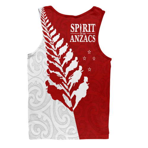 Australia New Zealand Anzac Day Custom Men Tank Top - Spirit Of The Anzacs Tank Top2