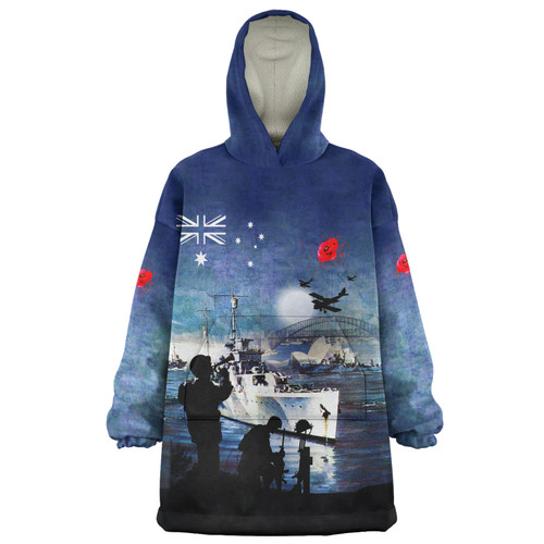 Australia Anzac Day Snug Hoodie - At The Going Down Of The Sun Oodie