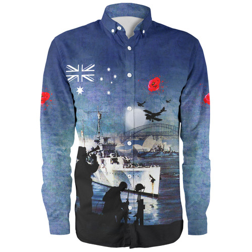 Australia Anzac Day Long Sleeve Shirt - At The Going Down Of The Sun Shirt